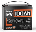 Humsienk 12V 100Ah LiFePO4 akkumulátor – Bluetooth