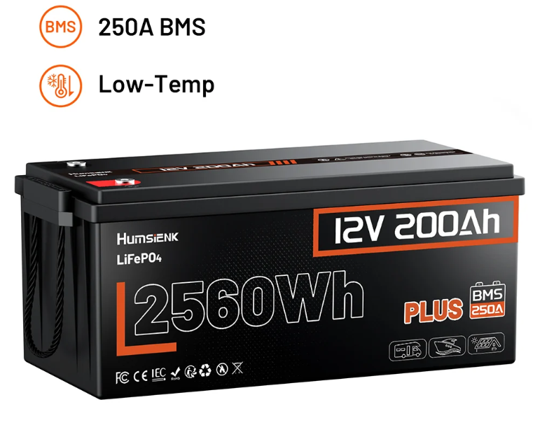 Humsienk 12V 200Ah LIFEPO4 akkumlátor-basic 250A BMS