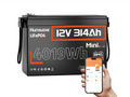 Humsienk 12V 314 Ah Mini lifepo4 akkumulátor -Bluetooth