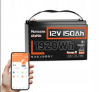 Humsienk 12V 150Ah LiFePO4 akkumulátor – Bluetooth
