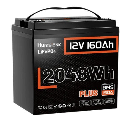 Humsienk 12V 160Ah LiFePO4 akkumulátor – Basic